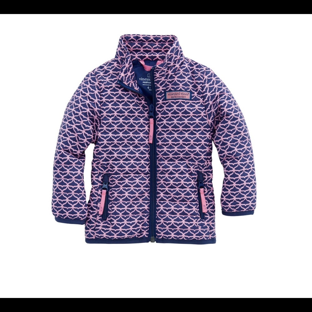 Vineyard vines girls whale tail jacket size M EUC.